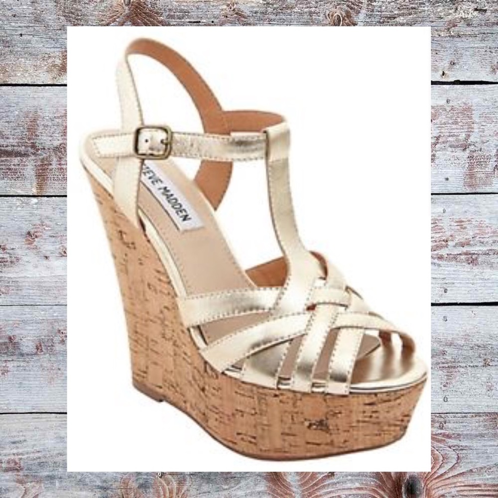💠Steve Madden wildness wedge gold💠